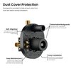 Kibi Circular Pressure Balanced 2-Function Shower System with Rough-In Valve, Matte Black KSF403MB